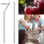 GCDHome 6 Chiếc Kim Loại Có Thể Tái Sử Dụng Thép Không Gỉ 304 Ống Hút Thẳng Bent Ống Hút Uống Có Vỏ Bàn Chải Làm Sạch Bộ Đảng Thanh Phụ Kiện HOT