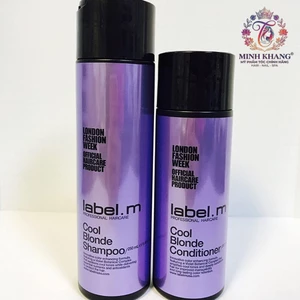 Gội xả tím khử vàng dành cho tóc bạch kim label.m COOL BLONDE 250ml/200ml [ MK ]