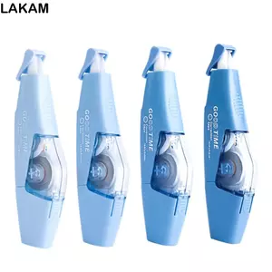 LAKAM 6 Cái / bộ Băng Phủ Im Lặng, Băng Hiệu Chỉnh Màu Gradient Dung Tích Lớn, Di Động Im Lặng Hình Bút Chỉnh Văn Phòng Phẩm Học Sinh