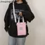 Nhật Bản Nhẹ Messenger Túi Nhỏ Túi Điện Thoại Di Động Túi Nylon Vải Mùa Hè Ngoài Trời Cốc Nước Túi Đi Bộ Túi Đeo Vai Nhỏ