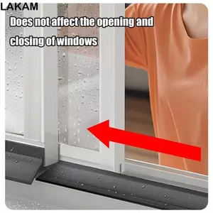 Thanh chặn nước cửa sổ LAKAM, Viền cửa sổ dòng chảy ngược nước chống thấm nước vách ngăn chống thấm nước, chức năng niêm phong cao su bền Dải niêm phong Cài đặt cửa sổ