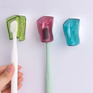 SENRTY 3 Vỏ bọc đầu bàn chải đánh răng, Vỏ bảo vệ cốc hút di động, Vỏ bảo quản bàn chải đánh răng bằng nhựa chống bụi Bảo vệ bàn chải đánh răng tại nhà