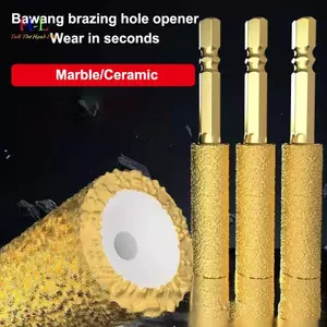 HL 1 / 2 / 3 / 4 Cái Lõi Kim Cương Bit Khoan Khô Chủ Đề Lục Giác Chân Lõi Lỗ Cưa Cho Gạch Gốm Đá Granite Đá Cẩm Thạch Đầu Mài LMWU