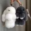 Coelho Chaveiro Pele Bonito Pom Bola Boneca Brinquedo Bolsa Pingente Decoração Chaves Do Carro Presentes