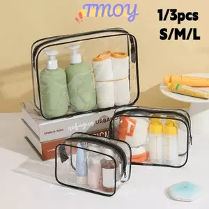 TMOY 1 / 3 Túi Rửa Du Lịch Di Động Nữ Trong Suốt Chống Thấm Nước Trang Điểm Túi Bảo Quản Dung Tích Lớn Hộp Đựng Mỹ Phẩm TMOY