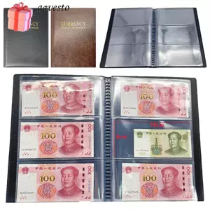 Album thu thập tiền giấy thế giới GAVESTO, Bảo vệ tiền giấy Tờ rời Bộ sưu tập tiền giấy, Túi bảo vệ tiền giấy bằng da có thể tái sử dụng chống thấm nước