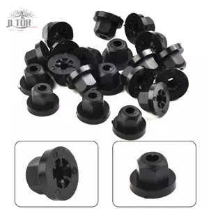 20 Chiếc Đai Ốc Nylon Đen Cho E36 E39 E46 E60 E61 E65 E90 E91 X3 Tuổi Thọ Dài