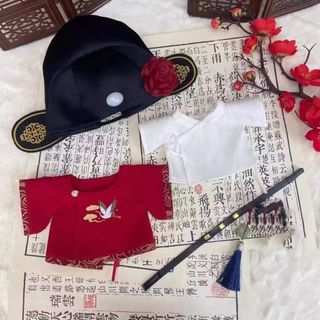 20cm Quần Áo Trẻ Em Quần Áo Búp Bê Cotton Xiao Zhan Zanghai Độc Quyền Chính Thức Đồng Phục Cổ Dễ Thương Búp Bê Xiao Zhan Cotton 6.10