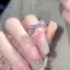 Kudosation Thiết Kế Thời Trang Công Chúa Hồng Pha Lê Nơ Zircon Nhẫn Nữ Tinh Tế Ngọt Ngào Cô Gái Nhẫn Sinh Nhật Trang Sức Quà Tặng Phụ Kiện Đẹp