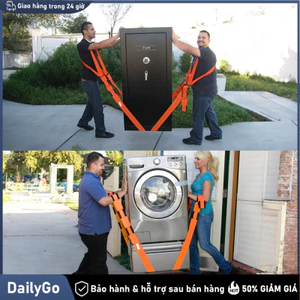Dây đai vận chuyển đa năng màu cam, 2 dây đeo 2 dây trợ lực 4 khóa kim loại, giảm giá ngay
