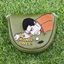 Phong Cách Mới Vui Chơi Golf Lớn Vuông Putter Bao Thêu Họa Tiết Ngộ nghĩnh Câu Lạc Bộ Búp Bê Đầu Nắp Bảo Vệ