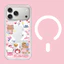 Ốp điện thoại cứng hình mèo màu xanh từ tính cho iPhone 17 Pro 16 Pro 15 14 Max Vỏ bảo vệ mờ mờ mờ trong suốt