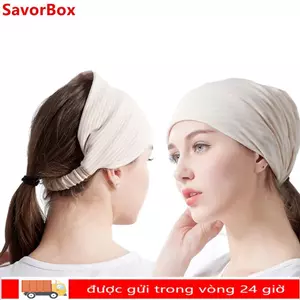 Khăn trùm đầu bà bầu SAVORBOX, Mũ dưỡng ẩm sau sinh chất lượng cao thời trang, Mũ Cotton thoải mái cho nữ mang thai mềm mại