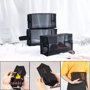 TOPTOOLCX Túi đựng đồ trang điểm Túi vệ sinh nữ Gói lưới cắm trại