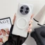 Ốp từ tính trong suốt cho Vivo X Fold 5 Vỏ mỏng mờ PC trong suốt cứng chống vân tay Ốp điện thoại