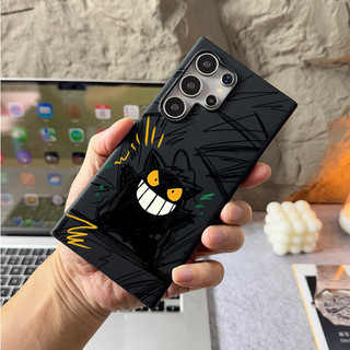 Ốp điện thoại cứng mờ “Graffiti Gengar ” cho Samsung S26 Ultra S25 S24 Ultra S25FE S24 FE S23 Ultra S22 S21 S20 A55 A56 A17 A15 A26 / Chống vân tay / Bọc nửa Vỏ Samsung