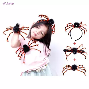 Woke Halloween Theo Chủ Đề Đảng Đầu Cho Trẻ Em 3D Nhện Hairhoop Carnivals Trang Phục Sân Khấu Băng Đô Quấn Tóc Người Lớn Vai Trò Chơi Đầu