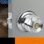 <cosyh>Stainless Steel Ball Door Lock for Bathroom Toilet Wooden Door Modern Simple