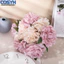 <cosyh>Artificial Peony Bouquet Compact Size Bouquet Easy Placement Mimics Real Flowers