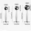 Muỗng cà phê bằng thép không gỉ 2 trong 1 TRTR 15 / 20 / 30ml Tamping Muỗng cà phê đa năng Bột búa Tamper để đo và định hình VN