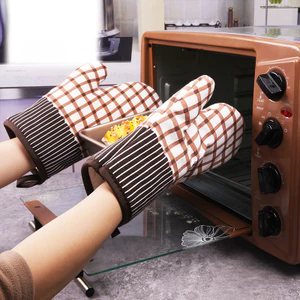 Găng tay cách nhiệt dày cho lò vi sóng nhà bếp, Găng tay chống bỏng chịu nhiệt độ cao