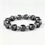 Vòng tay năng lượng Hematite nam - Hạt giọng bạc hình lục giác - Thanh lọc hào quang Khối năng lượng âm Chữa bệnh Trang sức thông thường sang trọng