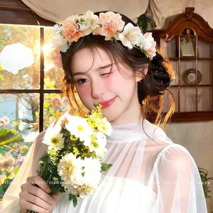 Phong Cách Công Chúa Pháp Băng Đô Ánh Sáng Sang Trọng Mori Phong Cách Hoa Băng Đô Cấp Ảnh Đạo Cụ Băng Đô Giả Phong Cách Phụ Kiện 26.5.22