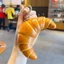 Móc chìa khóa bánh mì CODECOVED, Squishy thực phẩm phục hồi chậm thực tế, Vòng chìa khóa giải nén Soft-PU Đồ chơi bóp thủ công cỡ nhỏ Cổ trắng
