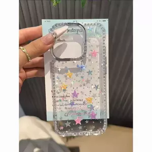 Ốp lưng iPhone 17/16/15/14promax họa tiết sao màu lung linh, vỏ mềm xinh đẹp bảo vệ máy
