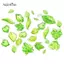 AqToCna 10-100 Chiếc Lá Acrylic Xanh Quyến Rũ Lá Hạt Mặt Dây Cho Diy Nelace Vòng Tay Bông Tai Trang Sức Làm Thủ Công Thủ Công AqToCna