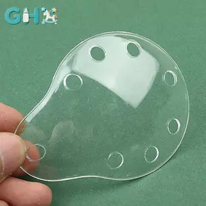 GHX Bảo Vệ Mắt Lá Chắn Mắt Thoáng Khí Đơn Mắt Bằng Nhựa Mờ Trong Suốt Mắt Lá Chắn Mắt Hình Bầu Dục Nhãn Phthalmic Lá Chắn Mắt VN