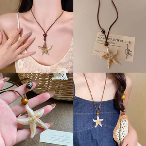 Vòng Cổ Mặt Dây Chuyền Xương đòn Sao Biển Mới Phụ Kiện Trang Sức độc đáo