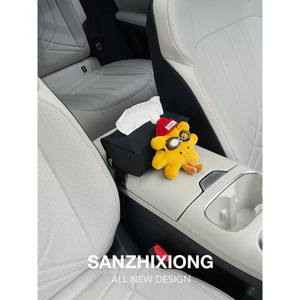 Sang Trọng Hoa Hướng Dương Túi Khăn Giấy Ô Tô Sáng Tạo Hộp Khăn Giấy Ô Tô Tay Hộp Đựng Khăn Giấy Xe Ô Tô Hộp Đựng Khăn Giấy