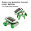 < Pluscloth > Bộ đồ chơi robot năng lượng mặt trời 6 trong 1 - Robot chạy bằng năng lượng mặt trời cho chó tàu hơi nước Cối xay gió Mô hình máy bay ô tô dành cho trẻ em Dự án giáo dục và khám phá khoa học Thân cây Năng lượng mặt trời thủ công