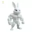 PPY Đứng Thỏ Điêu Khắc 3D In Cơ Bắp Bunnies Tượng Cơ Bắp Thỏ Các Bức Tượng Trang Trí Bàn Cho Trang Trí Nhà