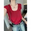 Áo thun ngắn tay dệt kim mỏng hơn dành cho nữ Mùa hè Phong cách mới Thiết kế thời trang Cảm giác trang trọng S