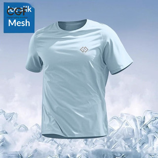 Áo thun khô nhanh lưới lụa băng Unisex Thể thao thoáng khí