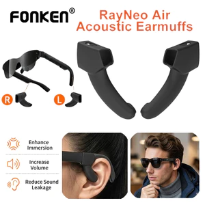 Fonken 1 Cặp Ống Dẫn Âm Thanh Silicon Cho RayNeo Air3s / Air3s Pro / Air4 / Air4 Pro Phụ Kiện Kính Thông Minh