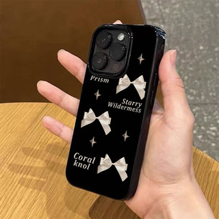 Ốp Lưng IPhone 13 15 11 17 16 12 14 ProMax  Nơ vải bóng mượt 7 8Plus XR X XS Max