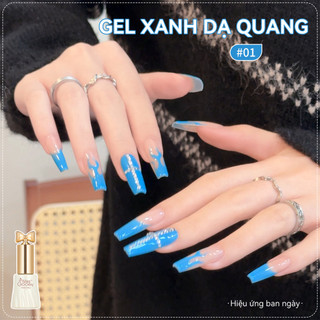 Miss Gooey Sơn móng tay dạng gel phát sáng trong bóng tối mùa hè 2026 mới Thời thượng và lấp lánh