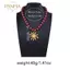 PNPIA- Mới Kim Loại Vintage Mặt Dây Chuyền Hoa Mặt Dây Buộc Handmaed Đính Hạt Choker Nelace Cho Nữ Ngày Lễ Trang Sức Quà Tặng