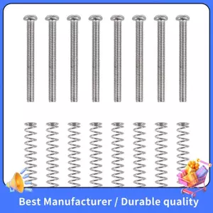 8 Chiếc M3x30MM Đàn Guitar Điện Humbucker Pickup Điều Chỉnh Chiều Cao Vít Và Lò Xo