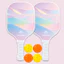 SQ3 5 Bộ Gradient Pastel Pickleball Mái Chèo Nhẹ Thoải Mái Cầm Pickle Ball Vợt Bộ QS3