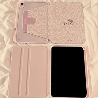 Pink Leopard Print kittyipadA16 Máy tính bảng 10 / 9 / 8 Thế hệ air6 / 5 Vỏ bảo vệ pro37 cm MINI7 Vỏ bảo vệ 26.3.22