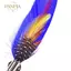PNPIA- Handmade Peaco Pheasant Lông Thổ Cẩm Mũ Ve Áo Pin Phù Hợp Với Phụ Kiện Cưới