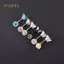 PNPIA- Thời Trang Bụng Nút Nhẫn Bướm Zircon Bụng Xuyên Nhẫn Nữ Thép Không Gỉ Rốn Cong Barbell Nhẫn Trang Sức Cơ Thể