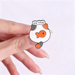 Dễ Thương Lười Mèo Men Thổ Cẩm Bộ Ngộ nghĩnh Sarcastic Nyan Mèo Ve Áo Pin Cho Ba Lô Quần Áo Phụ Kiện Quà Tặng Cho Mèo Những Người Yêu Thích