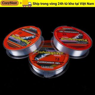 COZYNEST 100m Fluorocarbon Nylon PA Dây Câu Cá Chất Lượng Cao