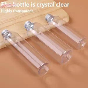 HFSHY Chai Bảo Quản Nhựa Trong Suốt 5ml 10ml 20ml 50ml 100ml 250ml 500ml Nắp Nhôm Cho Nước Rửa Tay Văn Phòng Du Lịch VN