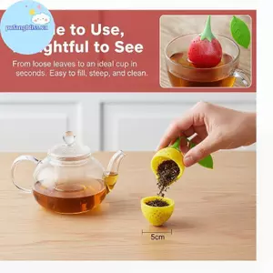 Pufangbliss Có Thể Tái Sử Dụng Silicone Trà Infuser Bóng 1 Cái Dễ Dàng Làm Sạch Rời Lá Lọc Giá Đỡ Hoàn Hảo Cho Ấm Siêu Tốc Cốc Cốc Trà Văn Phòng Người Yêu VN